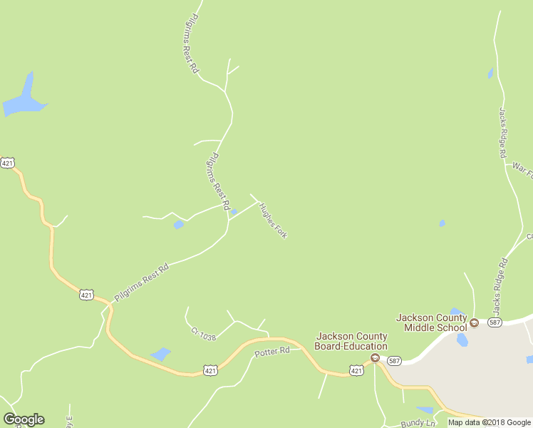 map of restaurants, bars, coffee shops, grocery stores, and more near Hughes Fork in McKee