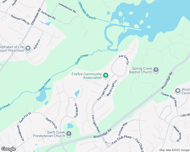 map of restaurants, bars, coffee shops, grocery stores, and more near 5530 Fox Marsh Place in Moseley