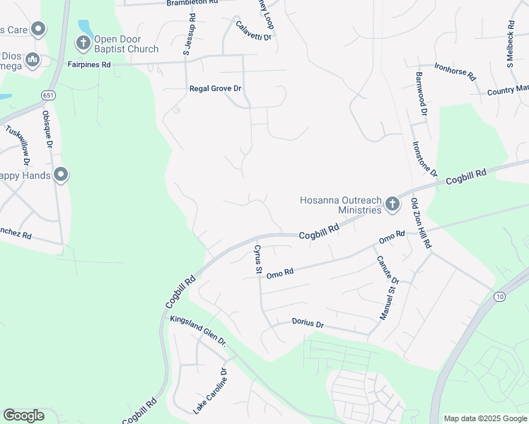 map of restaurants, bars, coffee shops, grocery stores, and more near 6206 Regal Crest Drive in Chesterfield