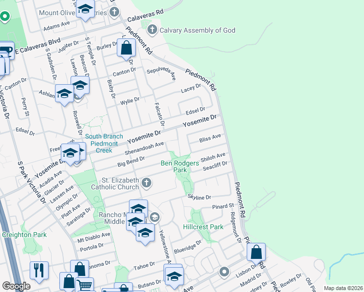 map of restaurants, bars, coffee shops, grocery stores, and more near 670 Carlsbad Street in Milpitas
