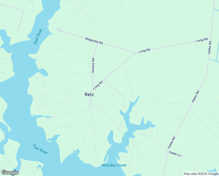 map of restaurants, bars, coffee shops, grocery stores, and more near 951 Long Road in Mathews