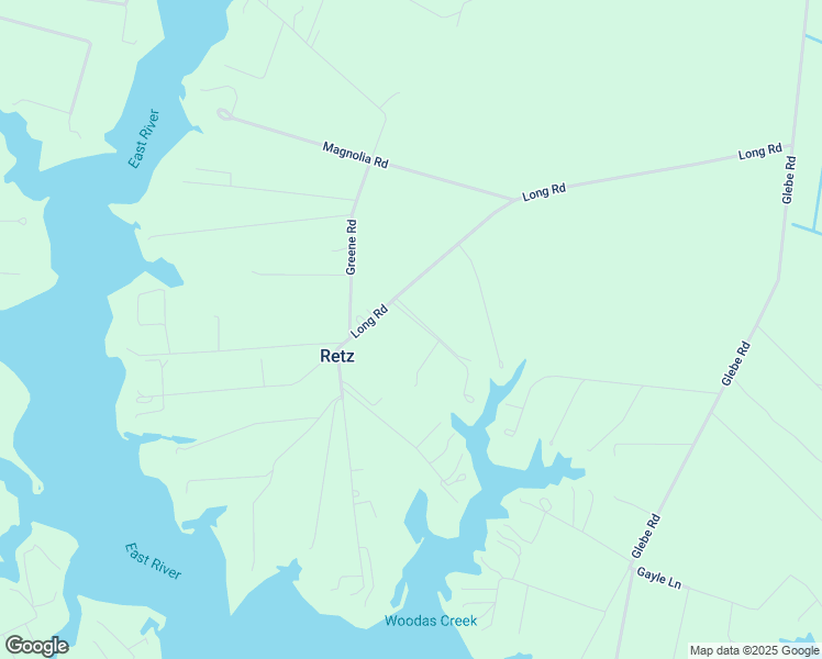 map of restaurants, bars, coffee shops, grocery stores, and more near 951 Long Road in Mathews