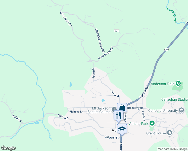 map of restaurants, bars, coffee shops, grocery stores, and more near 501 North State Street in Princeton