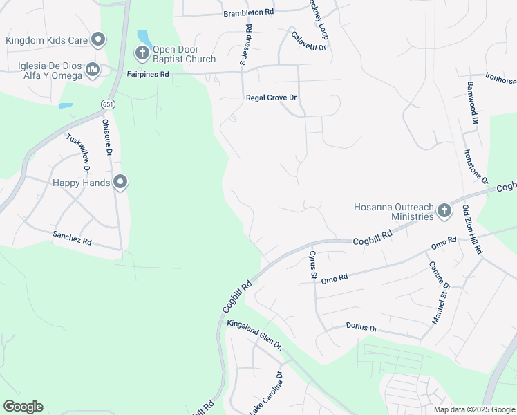 map of restaurants, bars, coffee shops, grocery stores, and more near 6007 Kings Crest Drive in Chesterfield