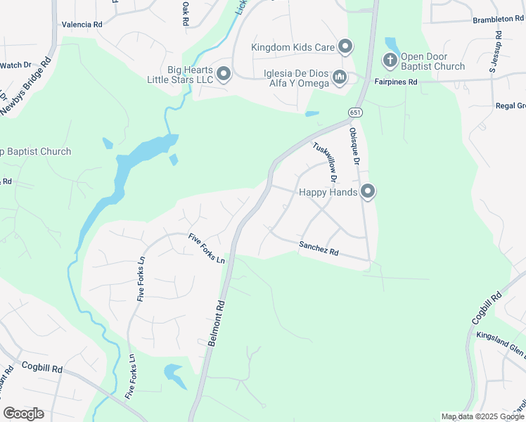 map of restaurants, bars, coffee shops, grocery stores, and more near 7633 Belmont Road in Chesterfield