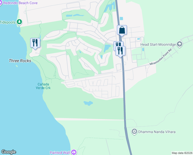 map of restaurants, bars, coffee shops, grocery stores, and more near 36 Oceanview Avenue in Half Moon Bay