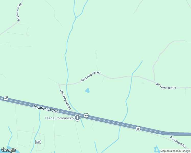 map of restaurants, bars, coffee shops, grocery stores, and more near 12611 Old Telegraph Road in Providence Forge