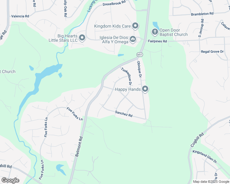 map of restaurants, bars, coffee shops, grocery stores, and more near 5801 Baron Drive in Chesterfield