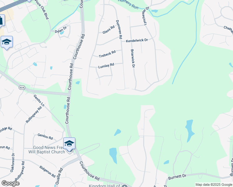 map of restaurants, bars, coffee shops, grocery stores, and more near 9905 Millers Run Road in Richmond