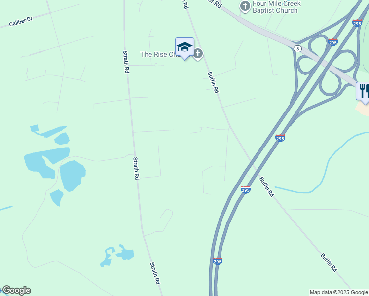 map of restaurants, bars, coffee shops, grocery stores, and more near 8555 Roundabout Road in Henrico