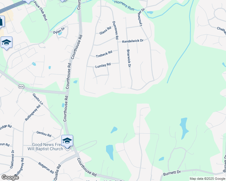 map of restaurants, bars, coffee shops, grocery stores, and more near 9905 Millers Run Road in Richmond