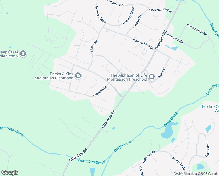map of restaurants, bars, coffee shops, grocery stores, and more near 16730 Cabretta Court in Moseley