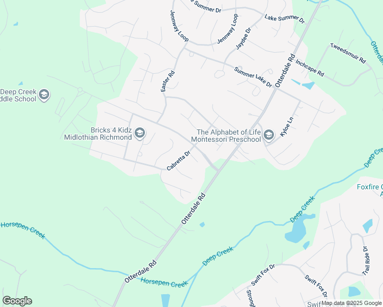 map of restaurants, bars, coffee shops, grocery stores, and more near 16730 Cabretta Court in Moseley