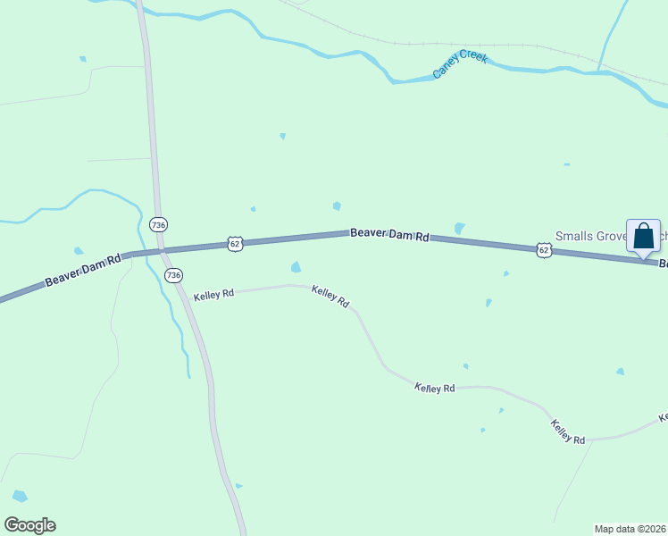 map of restaurants, bars, coffee shops, grocery stores, and more near 1603 Kelley Road in Caneyville
