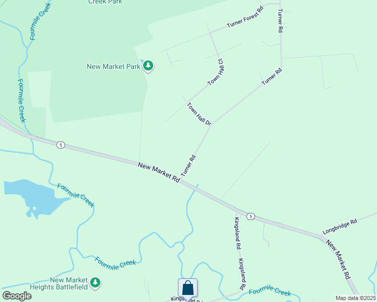 map of restaurants, bars, coffee shops, grocery stores, and more near 8500 Turner Road in Henrico