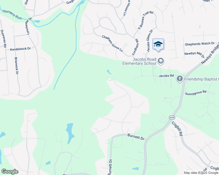 map of restaurants, bars, coffee shops, grocery stores, and more near 5220 Newbys Wood Trail in Chesterfield