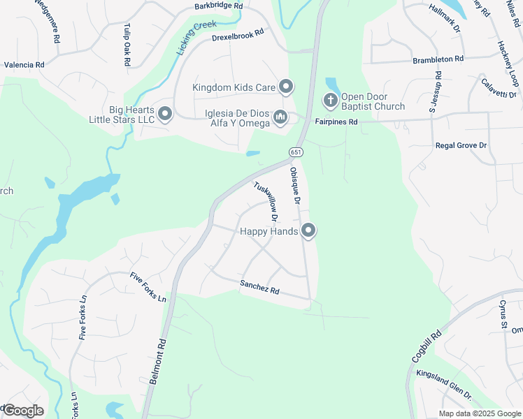 map of restaurants, bars, coffee shops, grocery stores, and more near 5711 Baron Drive in Chesterfield