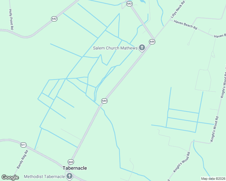 map of restaurants, bars, coffee shops, grocery stores, and more near Salem Church Road in Mathews