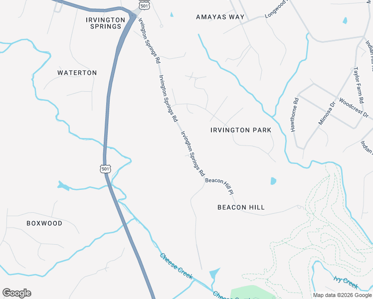 map of restaurants, bars, coffee shops, grocery stores, and more near 188 Irvington Springs Rd in Lynchburg