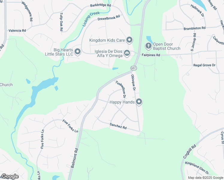 map of restaurants, bars, coffee shops, grocery stores, and more near 5728 Baron Drive in Chesterfield
