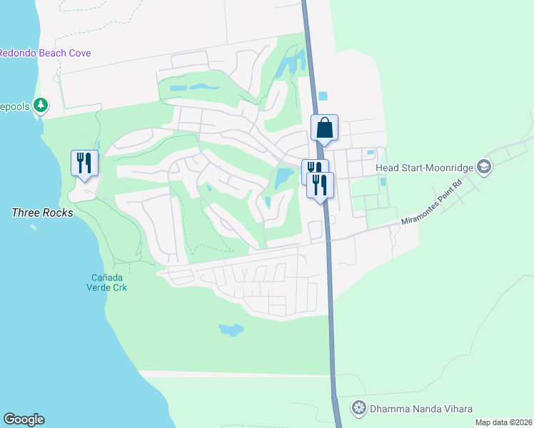 map of restaurants, bars, coffee shops, grocery stores, and more near 2329 Burning Tree Road in Half Moon Bay