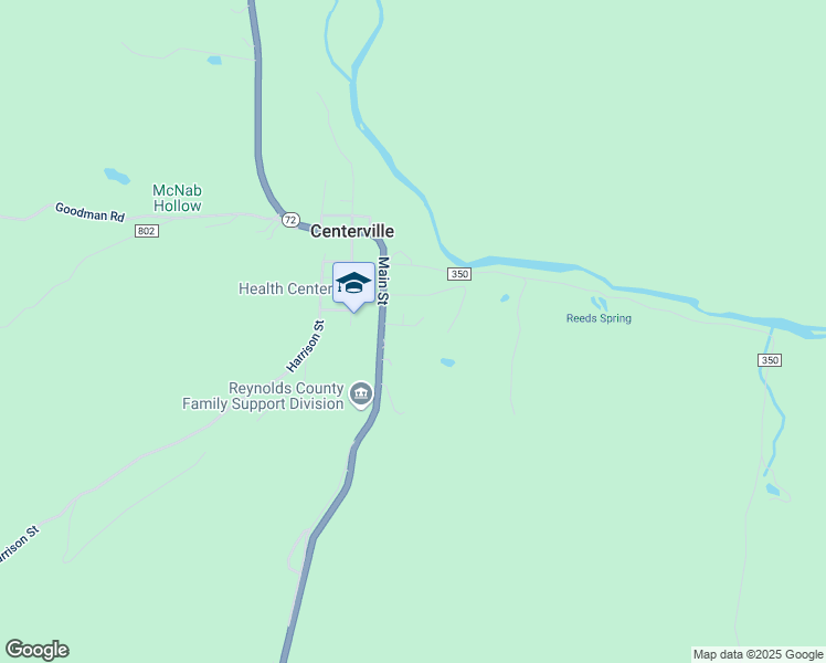 map of restaurants, bars, coffee shops, grocery stores, and more near 2371 Spring Street in Centerville