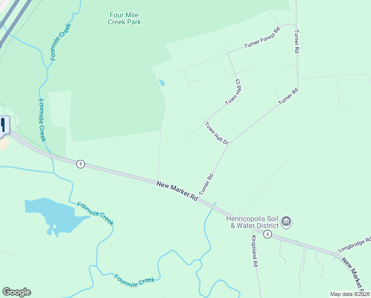 map of restaurants, bars, coffee shops, grocery stores, and more near 3700 New Market Road in Richmond