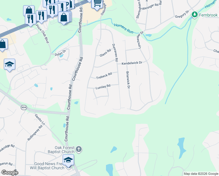 map of restaurants, bars, coffee shops, grocery stores, and more near 9921 Lumlay Road in Richmond