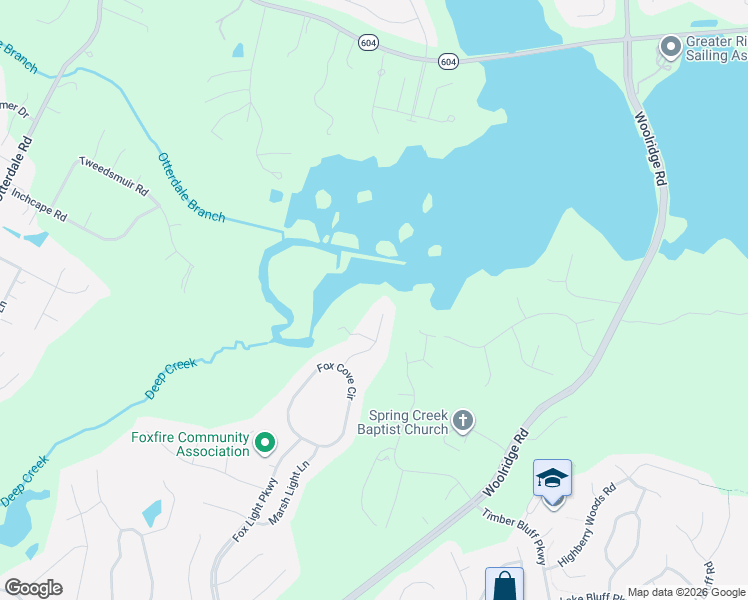 map of restaurants, bars, coffee shops, grocery stores, and more near 5300 Fox Lake Terrace in Moseley