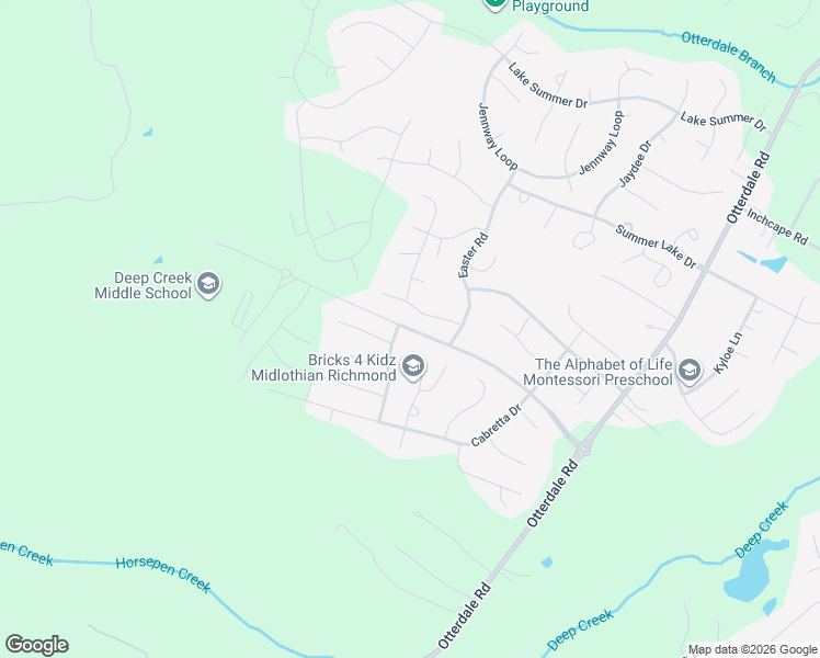 map of restaurants, bars, coffee shops, grocery stores, and more near Westerleigh Parkway in Chesterfield County