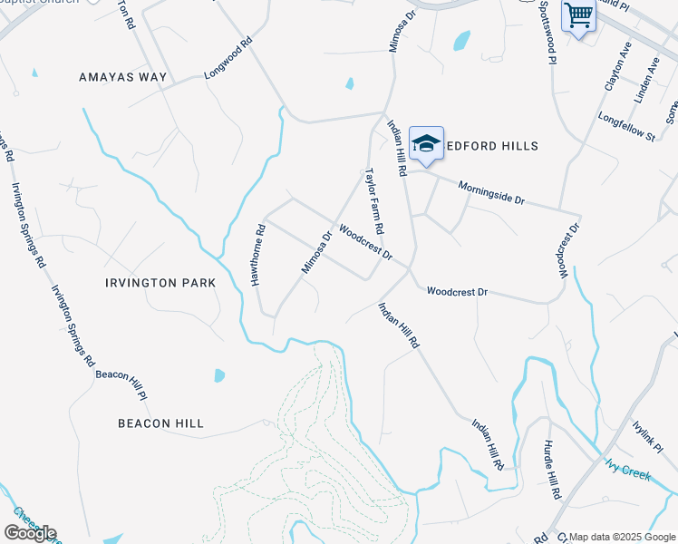 map of restaurants, bars, coffee shops, grocery stores, and more near 4325 Montgomery Road in Lynchburg