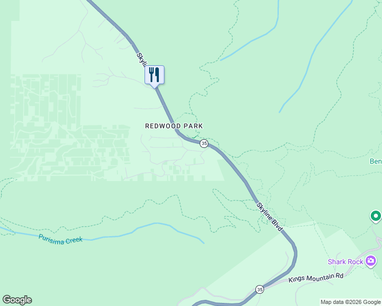 map of restaurants, bars, coffee shops, grocery stores, and more near 132 Filbert Road in Woodside