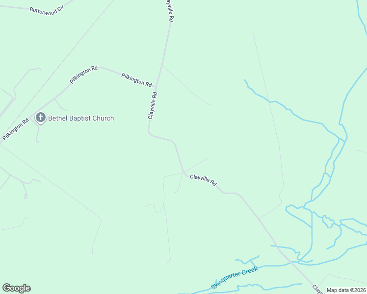 map of restaurants, bars, coffee shops, grocery stores, and more near 314 Clayville Road in Powhatan