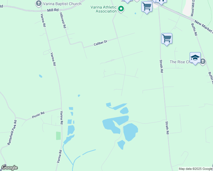 map of restaurants, bars, coffee shops, grocery stores, and more near 2400 Turret Court in Henrico