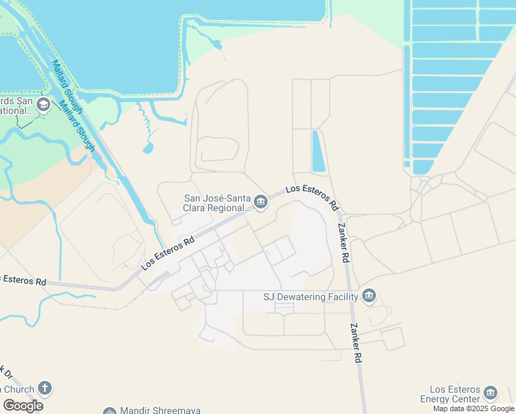 map of restaurants, bars, coffee shops, grocery stores, and more near 700 Los Esteros Road in San Jose