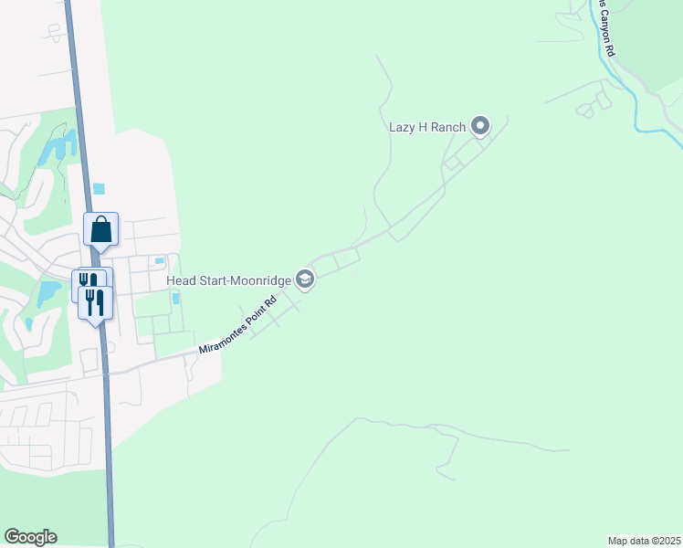 map of restaurants, bars, coffee shops, grocery stores, and more near Tea Road in Half Moon Bay