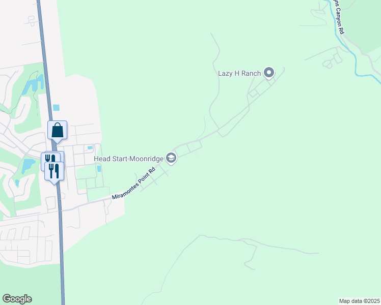 map of restaurants, bars, coffee shops, grocery stores, and more near Tea Road in Half Moon Bay