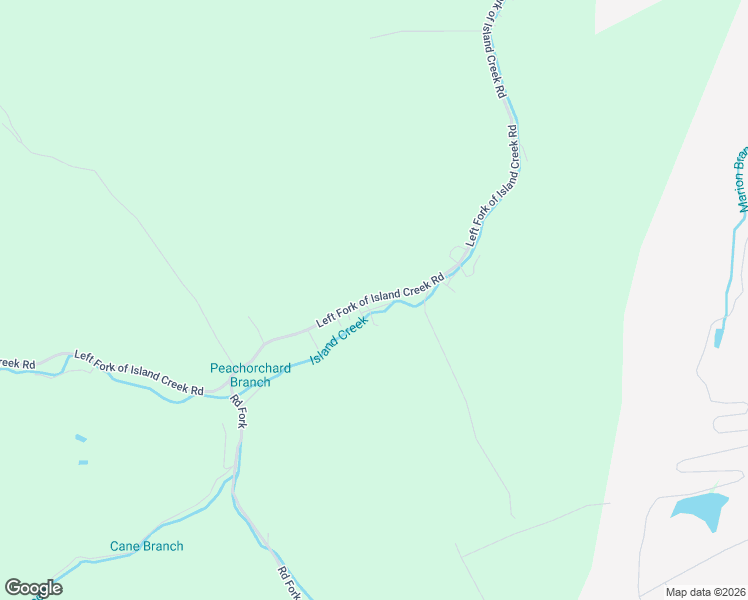 map of restaurants, bars, coffee shops, grocery stores, and more near 1110-1288 Left Fork of Island Creek Road in Pikeville