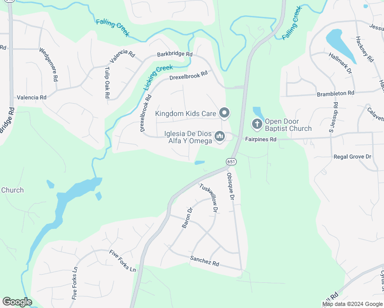 map of restaurants, bars, coffee shops, grocery stores, and more near 5131 Hartsdale Road in Chesterfield