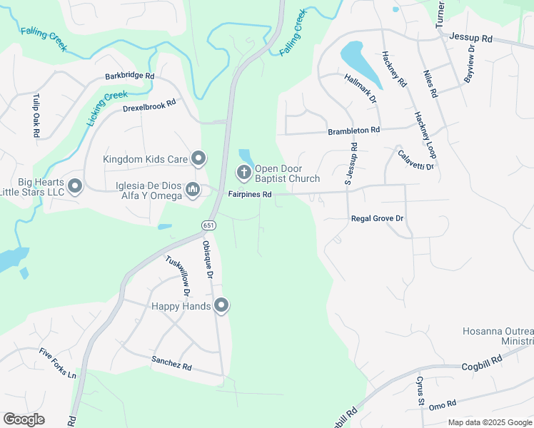 map of restaurants, bars, coffee shops, grocery stores, and more near 5519 Folkstone Drive in Chesterfield