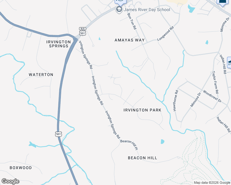 map of restaurants, bars, coffee shops, grocery stores, and more near 201 New Britain Dr in Lynchburg