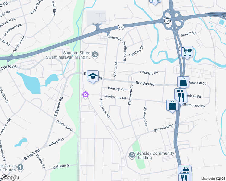 map of restaurants, bars, coffee shops, grocery stores, and more near 2937 Bensley Road in Richmond