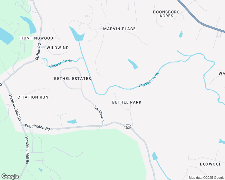 map of restaurants, bars, coffee shops, grocery stores, and more near 115 Trinity Court in Lynchburg