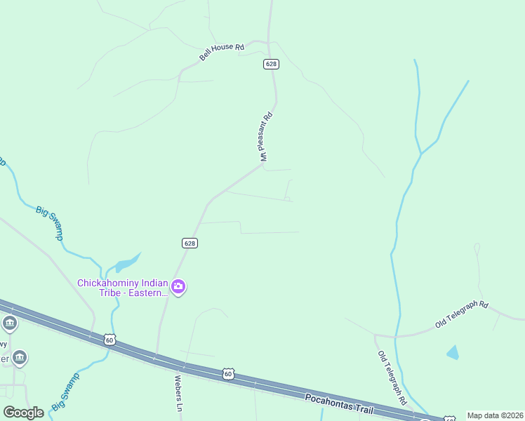 map of restaurants, bars, coffee shops, grocery stores, and more near 11921 Indian Hill Lane in Providence Forge