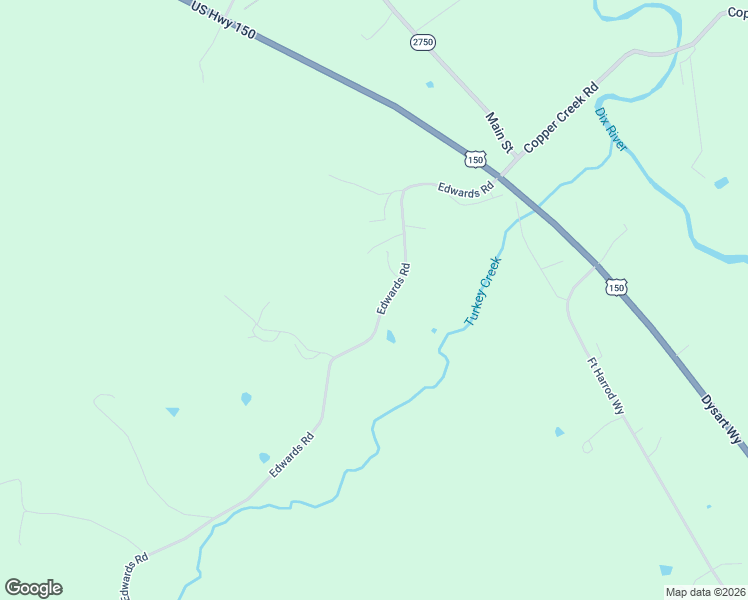 map of restaurants, bars, coffee shops, grocery stores, and more near 612 Edwards Road in Crab Orchard