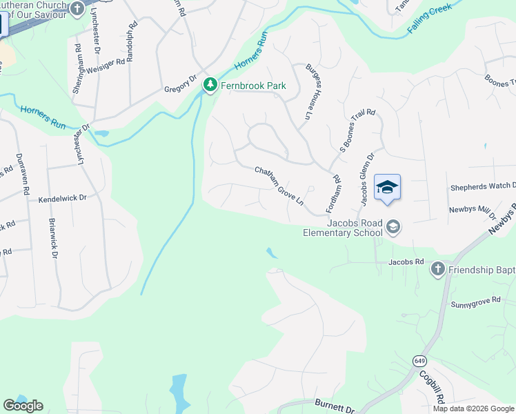 map of restaurants, bars, coffee shops, grocery stores, and more near 5013 Locksley Place in Richmond