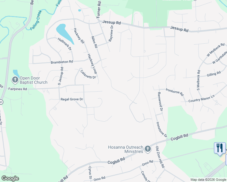 map of restaurants, bars, coffee shops, grocery stores, and more near 5550 Niles Road in Richmond