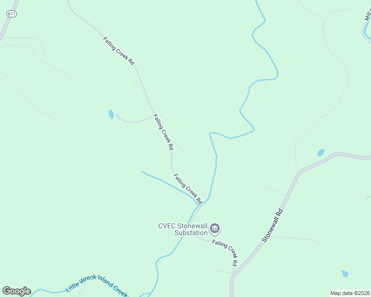 map of restaurants, bars, coffee shops, grocery stores, and more near 934 Falling Creek Road in Appomattox