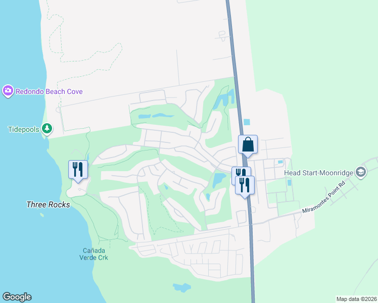 map of restaurants, bars, coffee shops, grocery stores, and more near 21 Pinehurst Lane in Half Moon Bay
