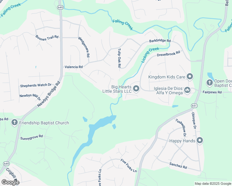 map of restaurants, bars, coffee shops, grocery stores, and more near 7506 Brightridge Road in Chesterfield